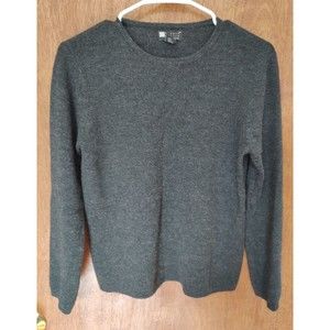 Carole Little size LARGE black 100% Italian merino wool sweater